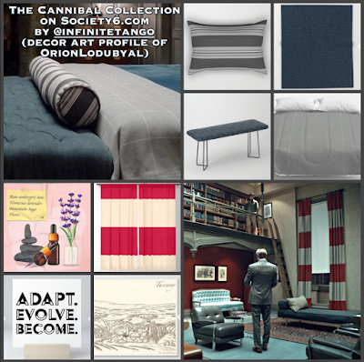 Designs based on Hannibal's Bedroom and Office