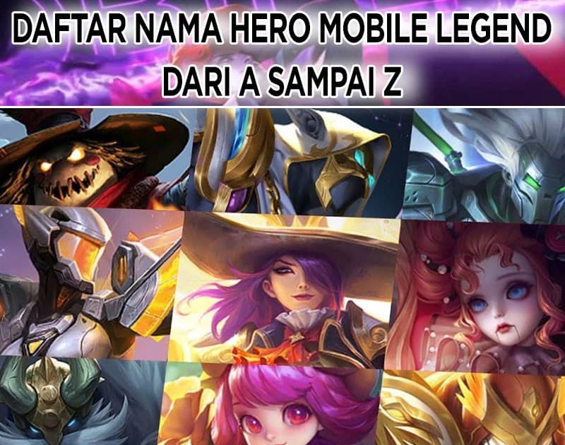 Daftar Nama Hero Mobile Legend Dari A Sampai Z Terbaru 2021