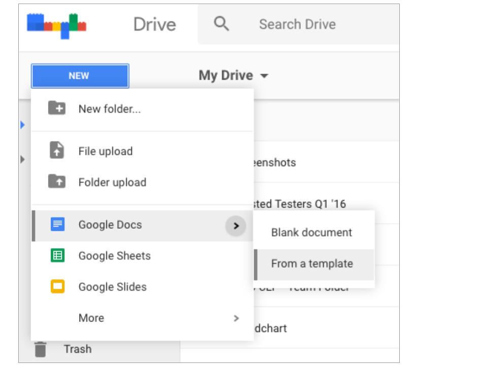 create an account for google drive