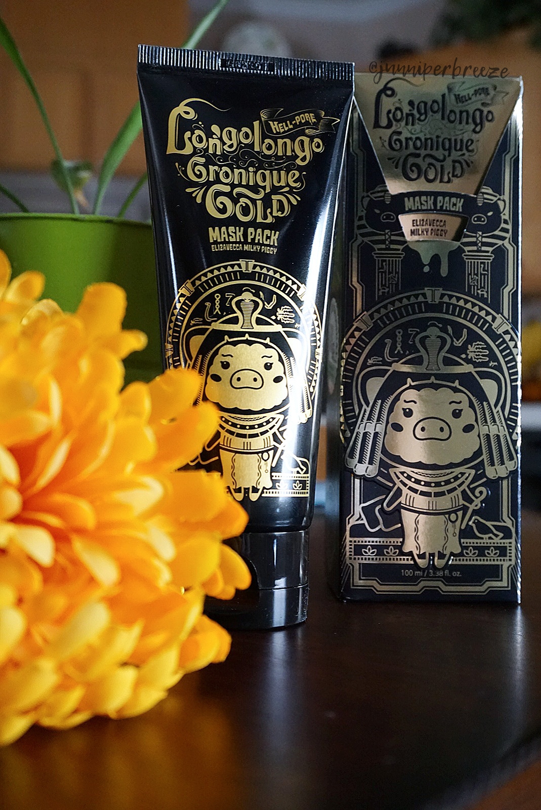 Download Elizavecca Hell Pore Longolongo Gronique Gold Mask Pack Review Love Life Positive Vibes PSD Mockup Templates
