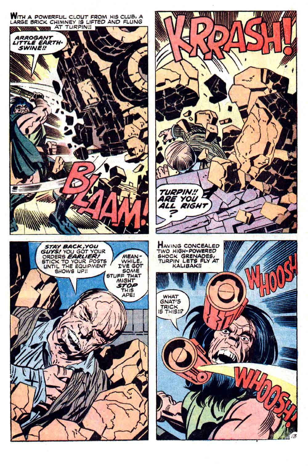 New Gods v1 #8 dc bronze age comic book page art by Jack Kirby New Gods v1 #8 dc bronze age comic book page art by Jack Kirby