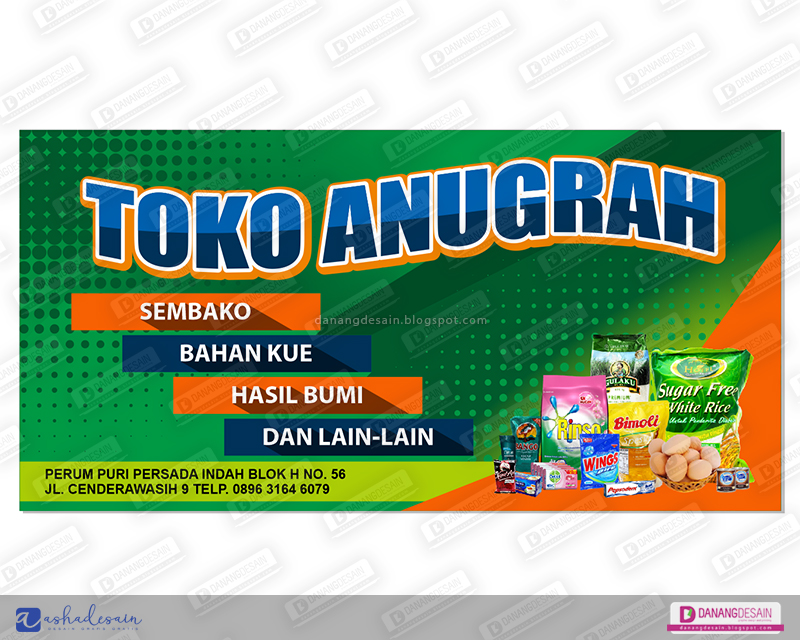 Desain Banner Toko Sembako