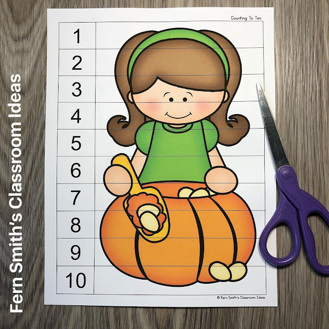 Click Here to Download These Halloween Counting Puzzles For Your Classroom Today!