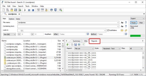 Агент Ransack [Lite] Инструмент поиска для ПК с Windows