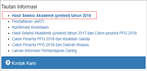 Pengumuman Hasil Pretest Ppg 2018 Di Website Ap2sg.Sertifikasiguru.Id