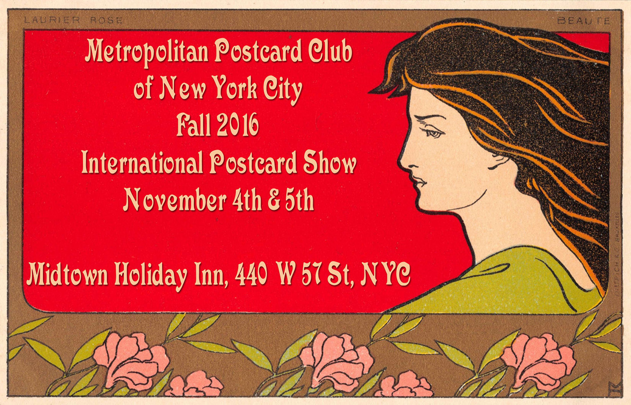 VASTA New York POSTCARD SHOW Nov. 4 and 5 2016
