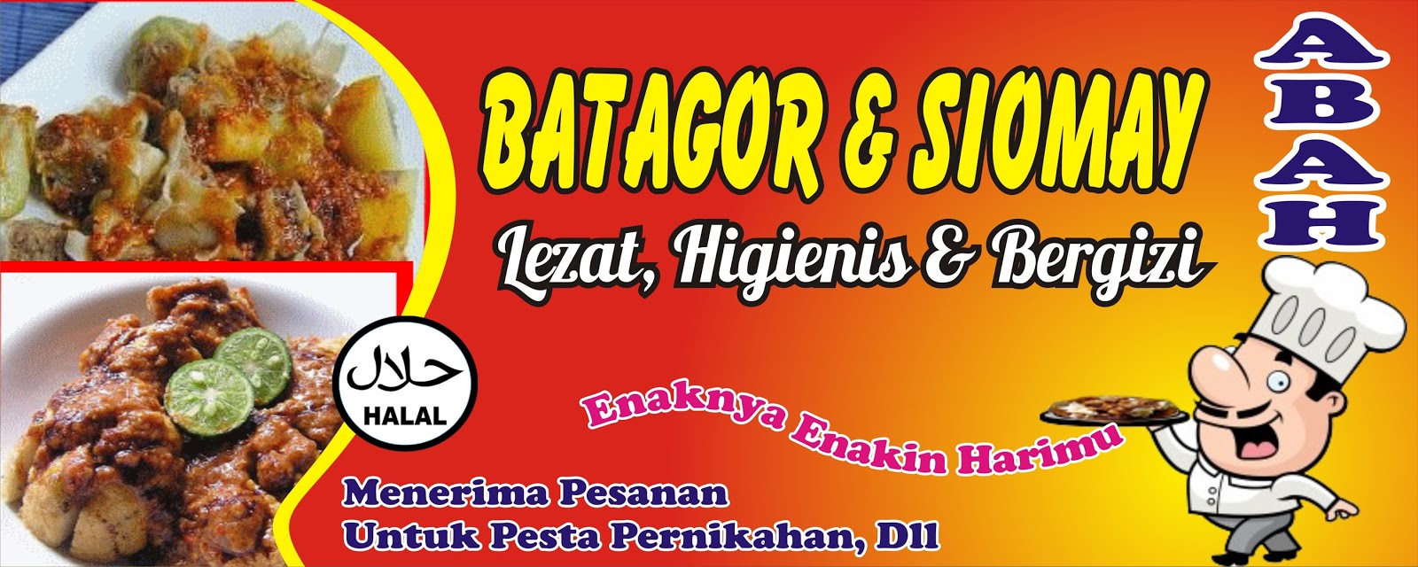 Banner Siomay Dan Batagor gambar spanduk