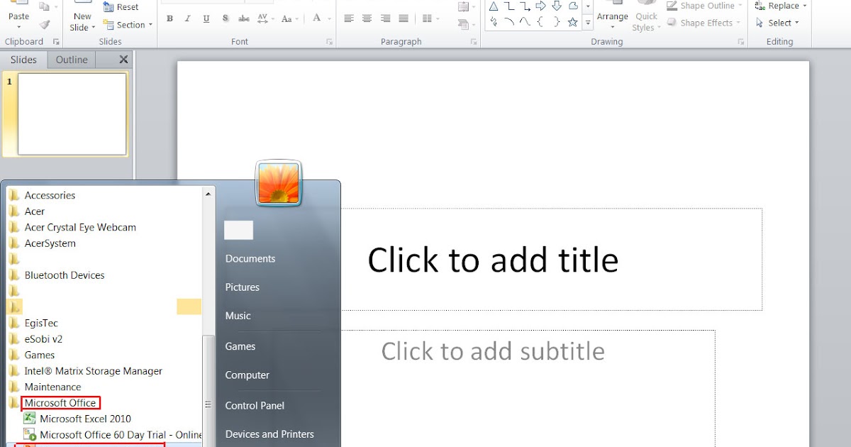Mengenal Aplikasi Presentasi Microsoft Powerpoint 2010 - Presentasi