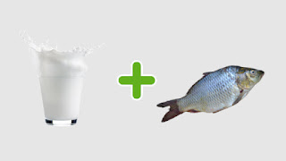 Fish with Milk/Curd dangerous food combination