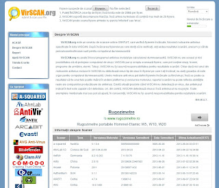 virscan.org - scanare antivirus online