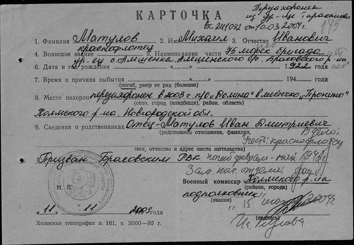 отчество андреевич