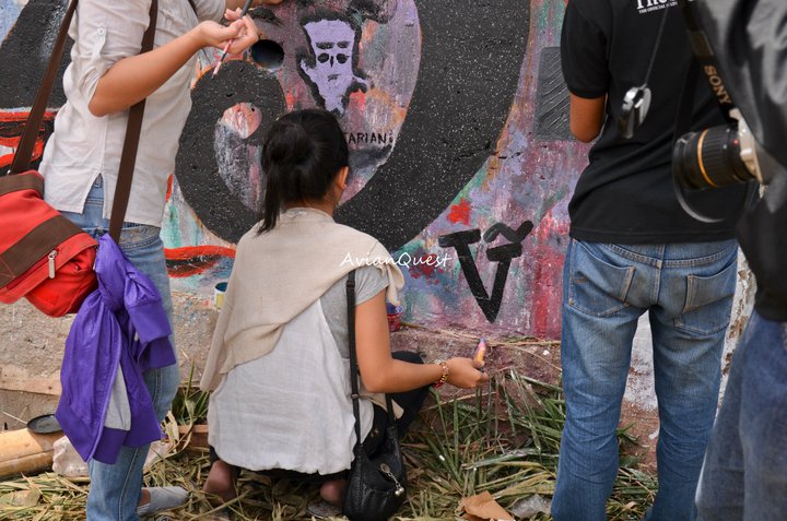Tamawan Village Making of a Graffitti Mural Baguio City Philippines 43