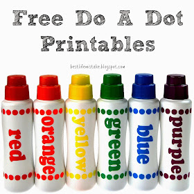 Some of the Best Things in Life are Mistakes: Free Do a Dot Printables