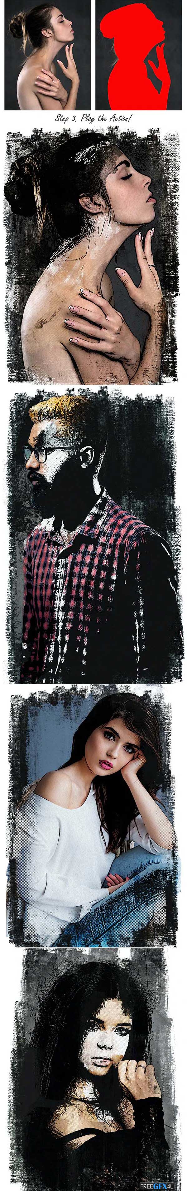 Graphicriver - Experiment Photoshop Action Experiment Photoshop Action