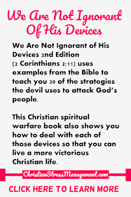 We Are Not Ignorant Of His Devices (2 Corinthians 2:11) uses examples from the Bible to teach you 20 strategies of the devil and how to deal with each of those devices.