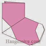 Bước 14: Hoàn thành cách xếp đôi tất, vớ bằng giấy theo phong cách origami 