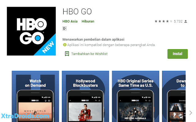 Aplikasi HBO GO