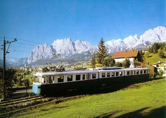 Trains in Europe Narrowgauge train to Cortina d'Ampezzo