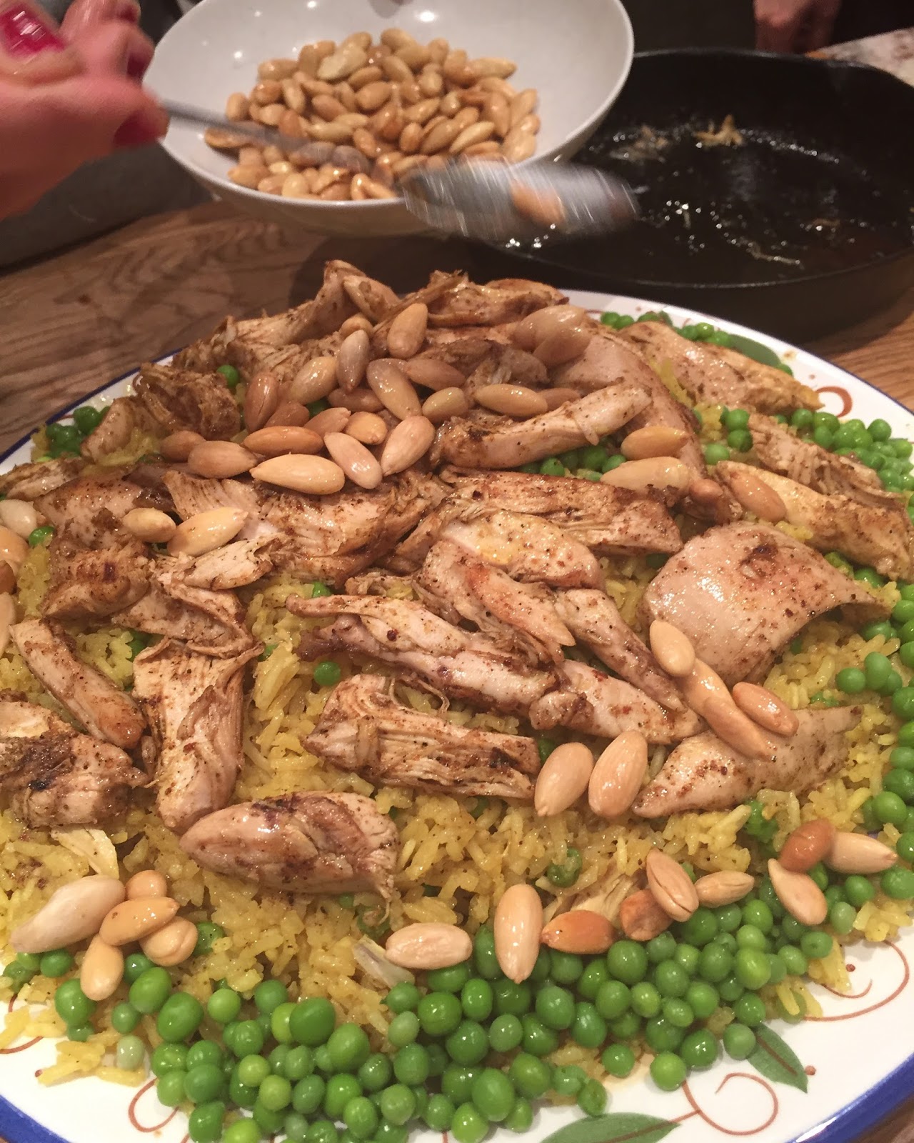 Here and There Spicy Arabic Chicken, Ouzi