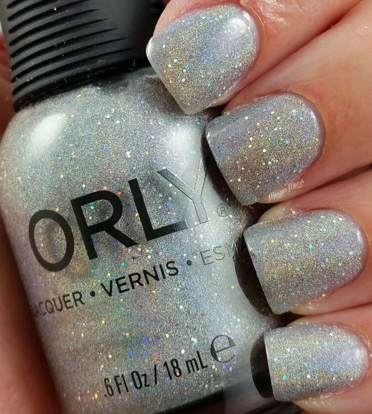 orly mirrorball, a silver holographic nail polish