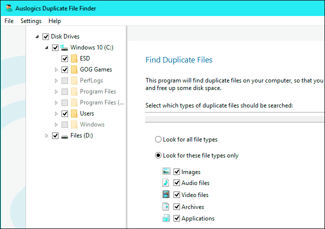 Alat Terbaik yang Mudah Digunakan: Auslogics Duplicate File Finder