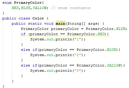 O: Java Enum