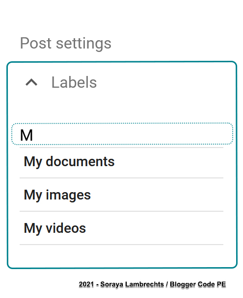 Add / Remove labels in the post editor.
