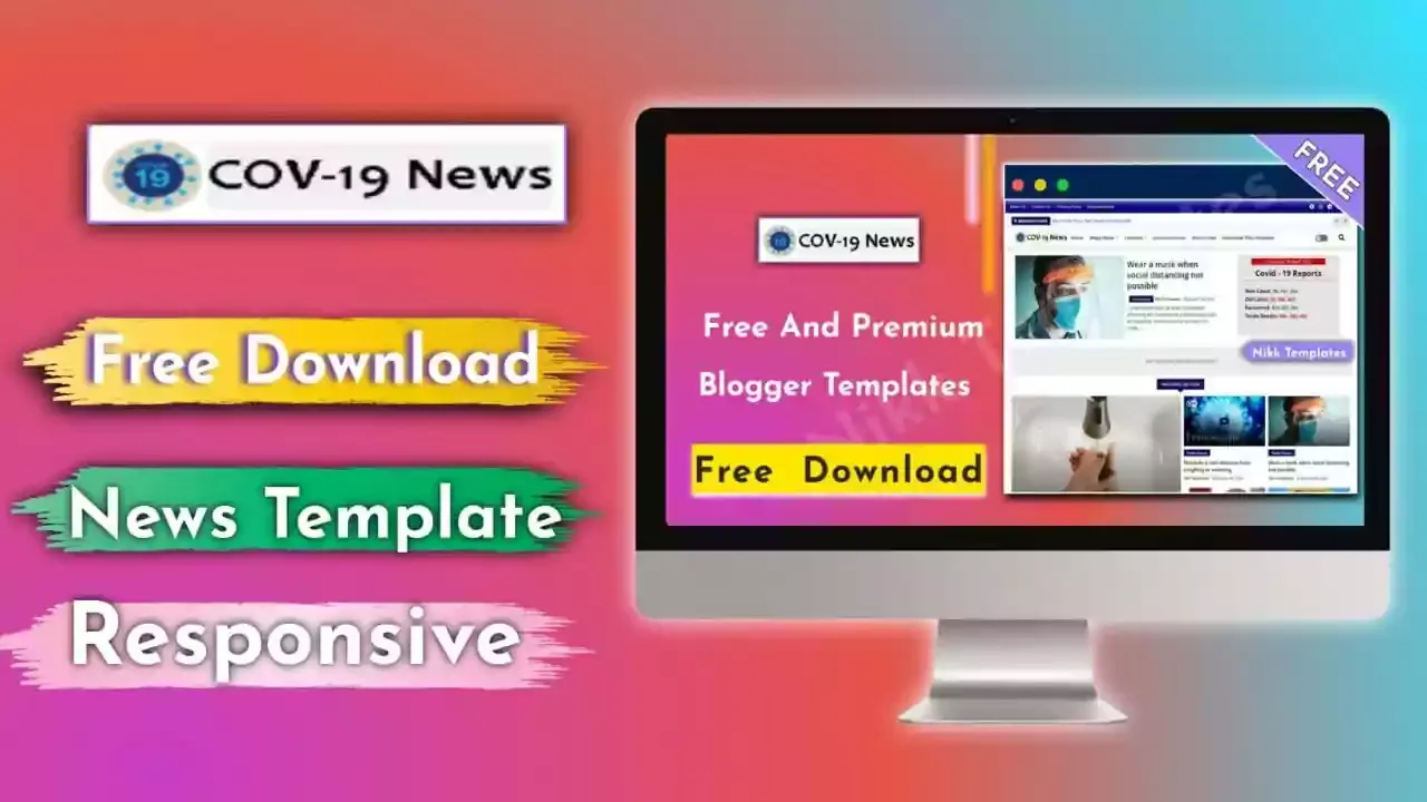 Cov-19 News Blogger Template {Free Download}