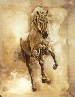 Baroque Horse Series III: II by Heather Theurer