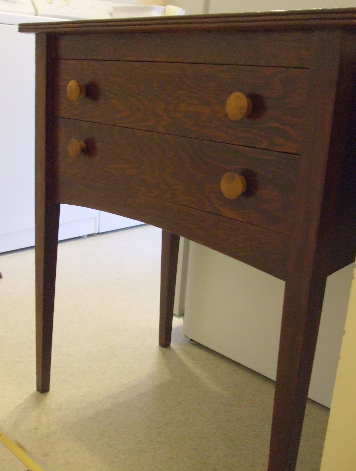 simply chic treasures: Table with Two Drawers