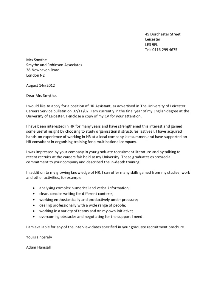 student visa application cover letter