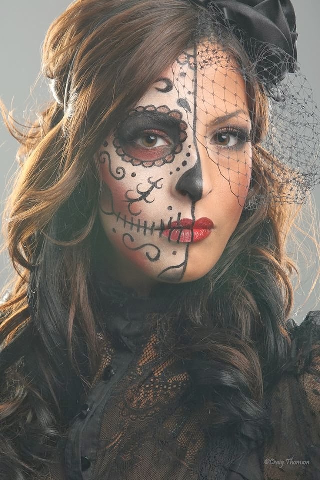 Marta en el pais del maquillaje HALLOWEEN CALAVERA MEXICANA