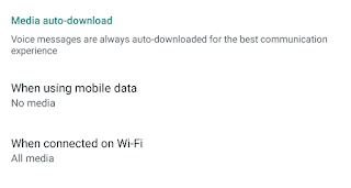 media auto download untuk yang sedang connect wi-fi