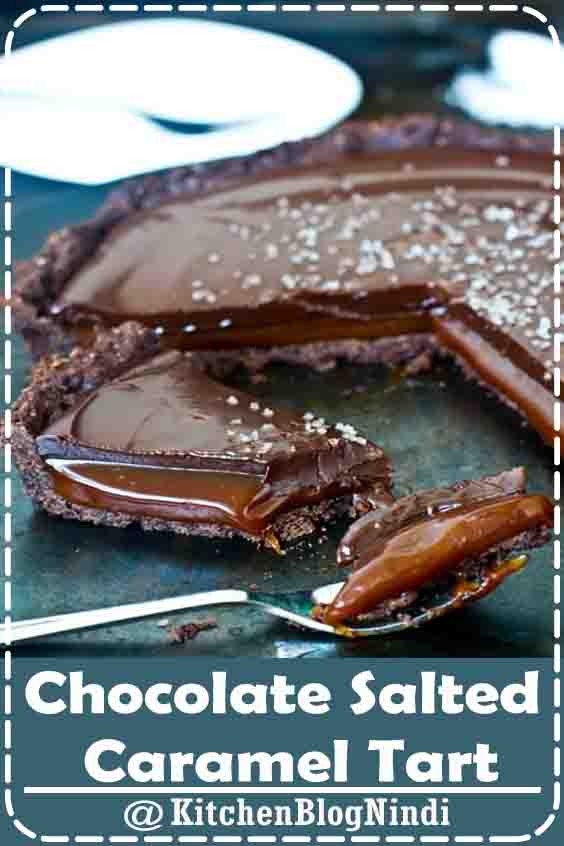 4.9★★★★★ | This chocolate caramel tart is absolutely amazing. A buttery almond crust, gooey salted caramel and bittersweet chocolate ganache, all garnished with salted crystals. Chocolaty, rich and buttery, I fell in love with it from the first bite. Love the salt crystals as they don't melt immediately and let your taste buds experience the sweet, the salty and the bitter in the same time. This is the second time I make this tart and I find it a fabulous dessert, totally irresistible. A suitable dessert for any special occasion and everybody will be more than delighted. Don't be afraid to give it a try, it is not a difficult recipe. The most difficult part is to wait for it to set so you can finally enjoy it. The combination between sweet and salty has become one of my favorites. I've been used this chocolate and salted caramel combination in many of my recipes like these Chocolate Macarons with Salted Caramel and Flourless Chocolate Cake with Salted Caramel Mousse. All these recipes are simply divine. Wish you will try each of these recipes as they all worth all the effort involved. Related Posts: Caramel Apple Cheesecake Bars Walnut Caramel Mini Tarts Crème Caramel #Chocolate #Salted #CaramelTart 4.9★★★★★ | This chocolate caramel tart is absolutely amazing. A buttery almond crust, gooey salted caramel and bittersweet chocolate ganache, all garnished with salted crystals. Chocolaty, rich and buttery, I fell in love with it from the first bite. Love the salt crystals as they don't melt immediately and let your taste buds experience the sweet, the salty and the bitter in the same time. This is the second time I make this tart and I find it a fabulous dessert, totally irresistible. A suitable dessert for any special occasion and everybody will be more than delighted. Don't be afraid to give it a try, it is not a difficult recipe. The most difficult part is to wait for it to set so you can finally enjoy it. The combination between sweet and salty has become one of my favorites. I've been used this chocolate and salted caramel combination in many of my recipes like these Chocolate Macarons with Salted Caramel and Flourless Chocolate Cake with Salted Caramel Mousse. All these recipes are simply divine. Wish you will try each of these recipes as they all worth all the effort involved. Related Posts: Caramel Apple Cheesecake Bars Walnut Caramel Mini Tarts Crème Caramel #Chocolate #Salted #CaramelTart