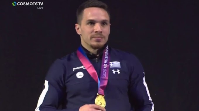 "Χρυσός" ο Λευτέρης Πετρούνιας στο Παγκόσμιο Κύπελλο της Μελβούρνης 