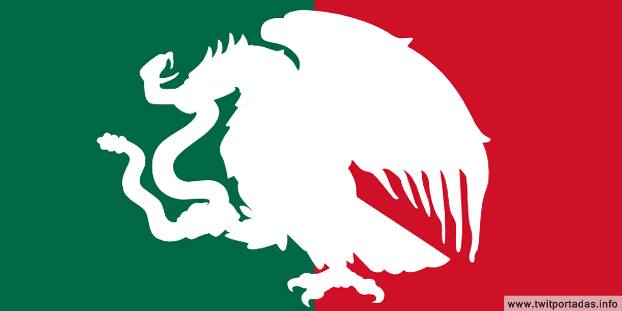 Encabezados y Portadas para Twitter y Facebook: Bandera de Mexico