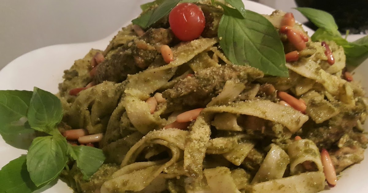 مطبخ ضياء قيسي Diaa Cooks Arabic فيتوتشيني الدجاج بصلصة البيستو pesto
