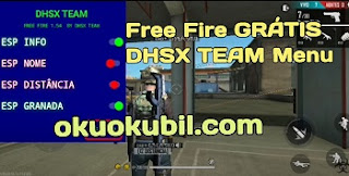 Free Fire GRÁTIS DHSX TEAM Menu Aimbot Wallhack, Telekill Hile Apk Kasım 2020