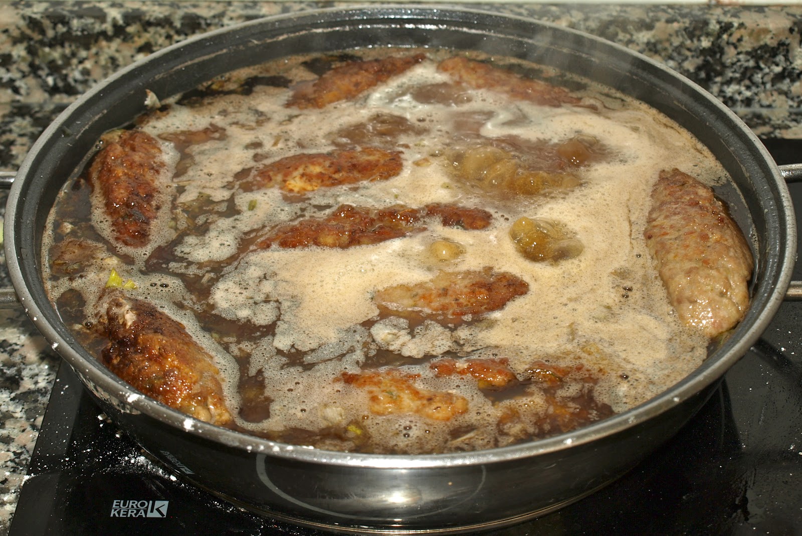 Cocinar es vivir y Bordar también Rollitos de Ternera rellenos en