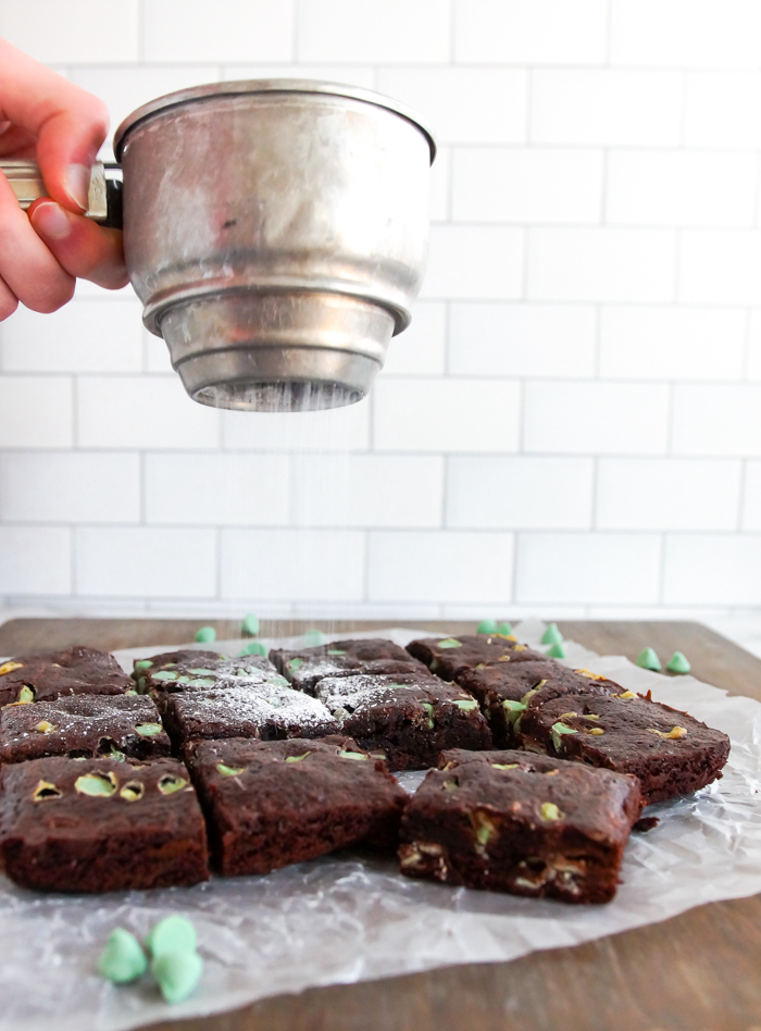 mint chocolate brownies