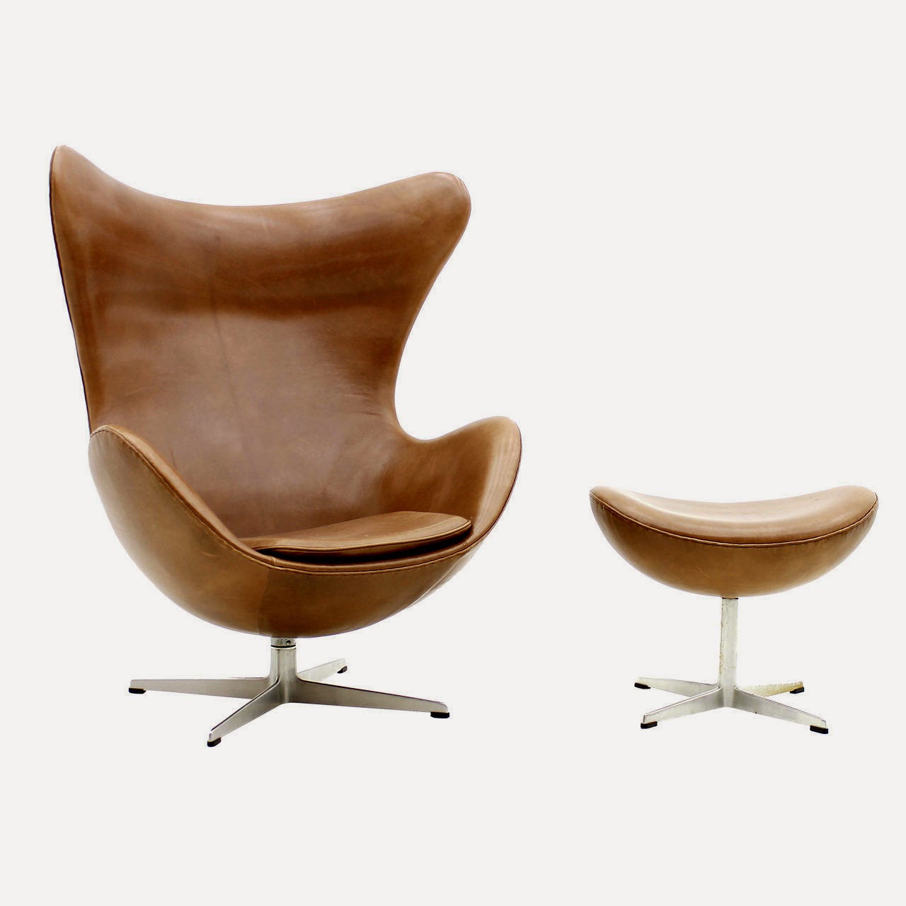 Freak HänsenMid Century Scandinavian Furniture LEATHER EGG CHAIR BY