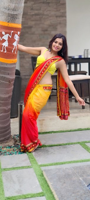 Dharsha Gupta New Saree Photos
