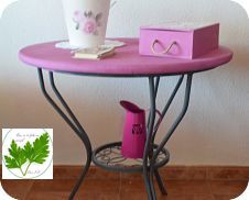 Mesa de Piedra Pintada con Chalk Paint