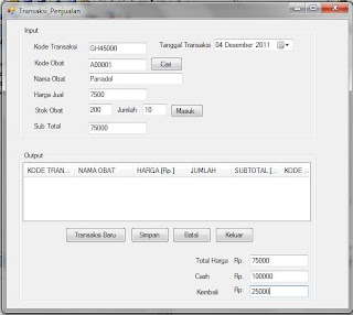 NeroZid's Blog: ERD: CDM, PDM. dan Desain Input Output Apotek xxx (3)
