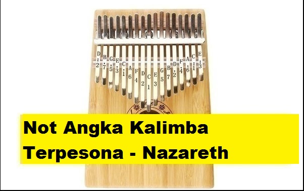 Not Angka Kalimba Terpesona Nazareth