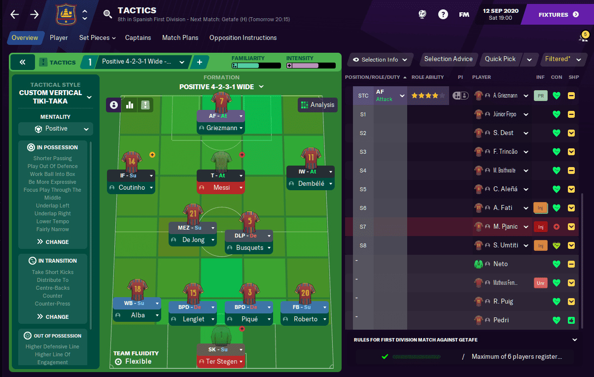 Football Manager 2021 Barcelona tactic FM21 Football Manager 2021 Barcelona tactic FM21
