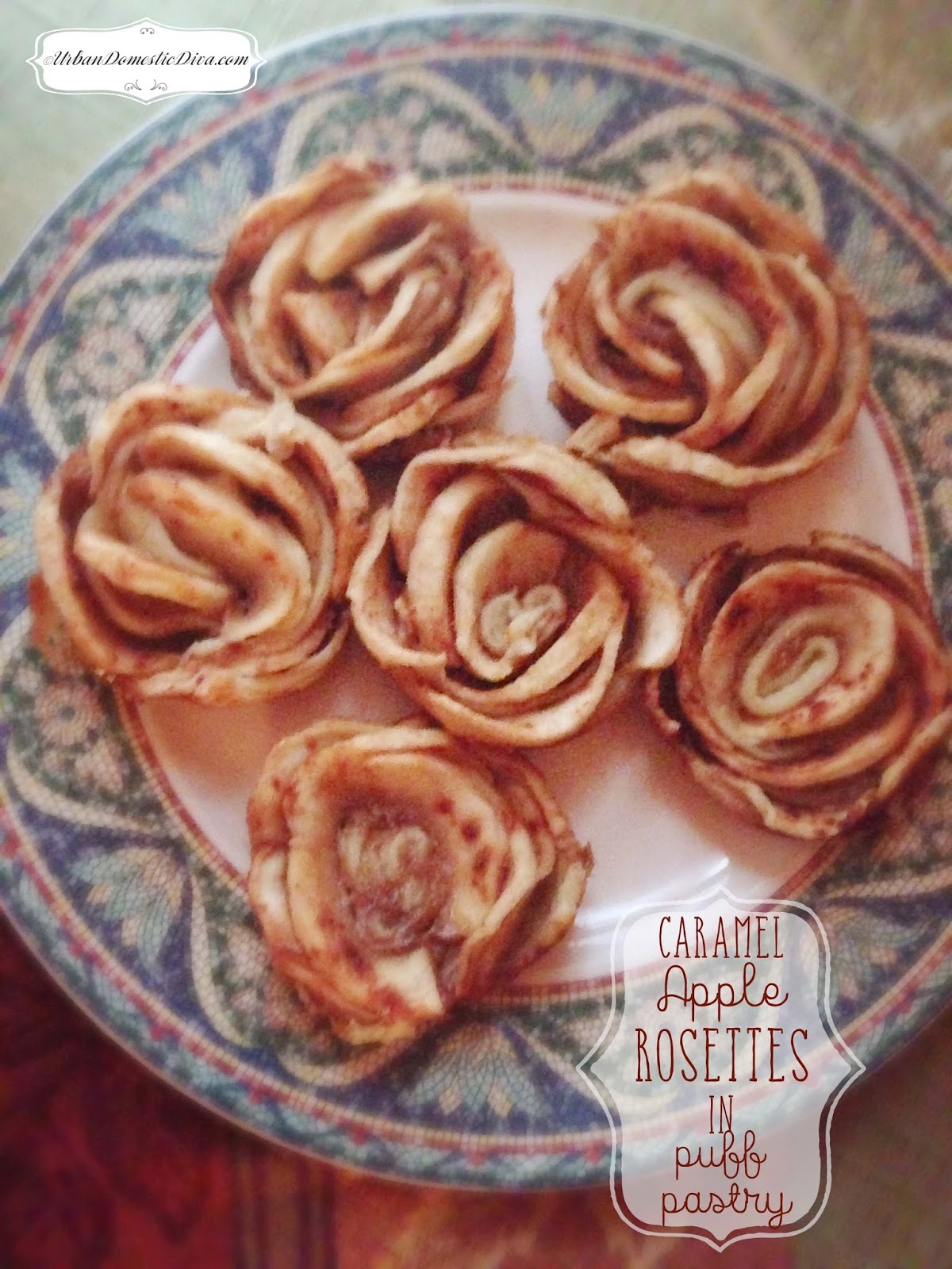 recipe caramel apple rosettes