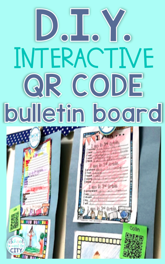 Classroom DIY: Make an interactive bulletin board using the Voice Memos app and QR codes! (step-by-step instructions - School and the City blog post)