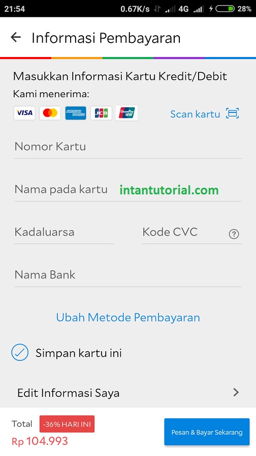 Cara Bayar Dan Pesan Kamar Hotel Di Agoda Dengan Atm Intan Tutorial