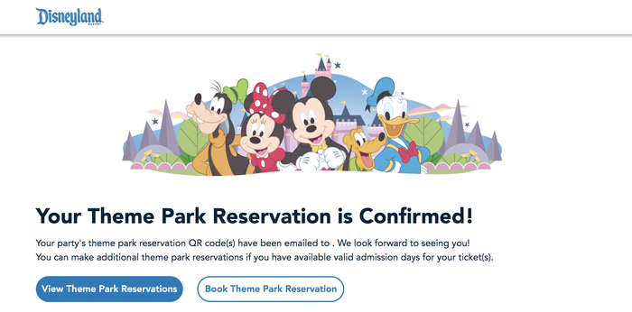Disneyland reserva
